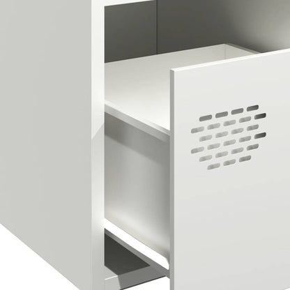 vidaXL Sideboard White 35x39x73,5 cm Cold-rolled Steel
