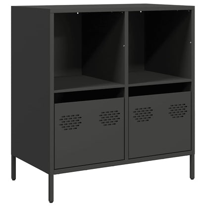 vidaXL Sideboard Black 68x39x73,5 cm Cold-rolled Steel