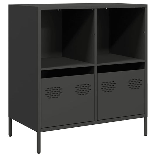 vidaXL Sideboard Black 68x39x73,5 cm Cold-rolled Steel