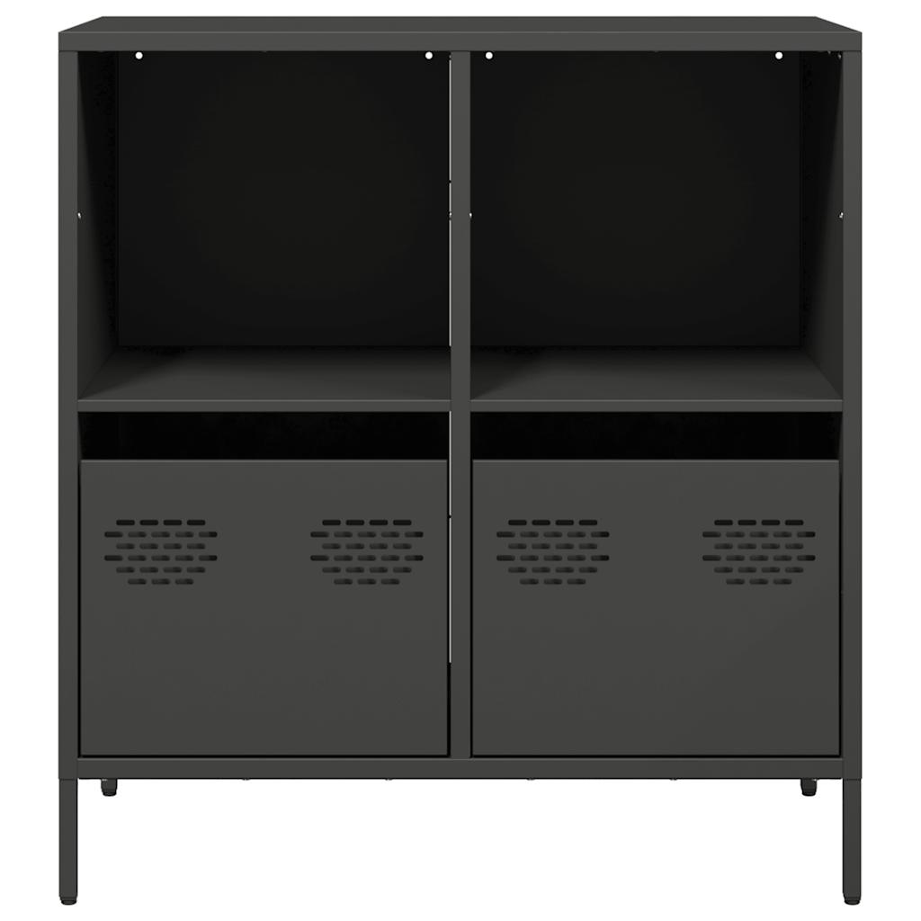 vidaXL Sideboard Black 68x39x73.5 cm Cold-rolled Steel