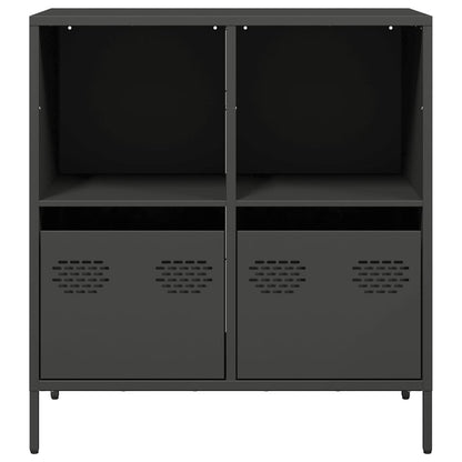 vidaXL Sideboard Black 68x39x73.5 cm Cold-rolled Steel