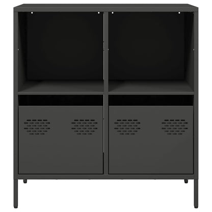 vidaXL Sideboard Black 68x39x73,5 cm Cold-rolled Steel