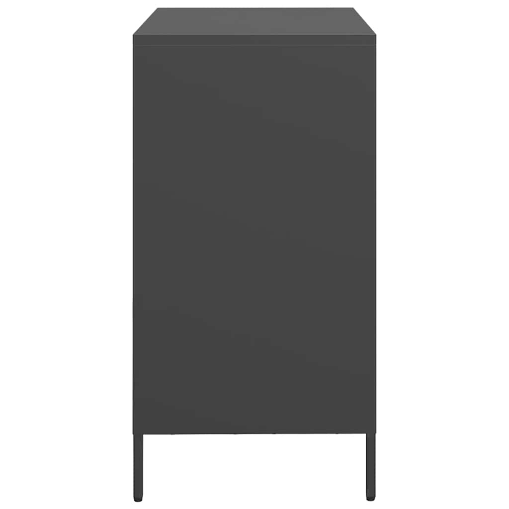 vidaXL Sideboard Black 68x39x73,5 cm Cold-rolled Steel