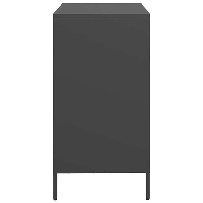 vidaXL Sideboard Black 68x39x73,5 cm Cold-rolled Steel