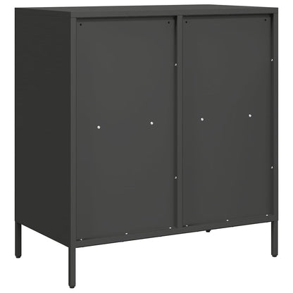 vidaXL Sideboard Black 68x39x73.5 cm Cold-rolled Steel