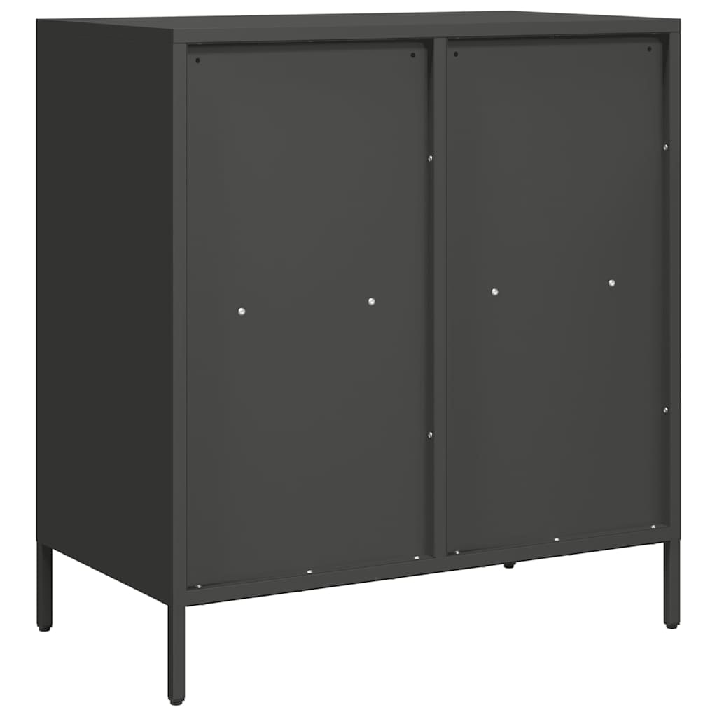 vidaXL Sideboard Black 68x39x73,5 cm Cold-rolled Steel