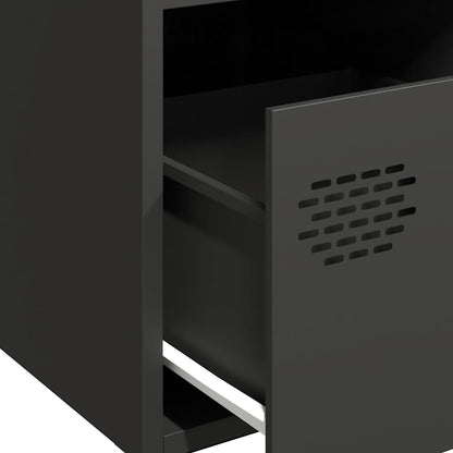 vidaXL Sideboard Black 68x39x73,5 cm Cold-rolled Steel