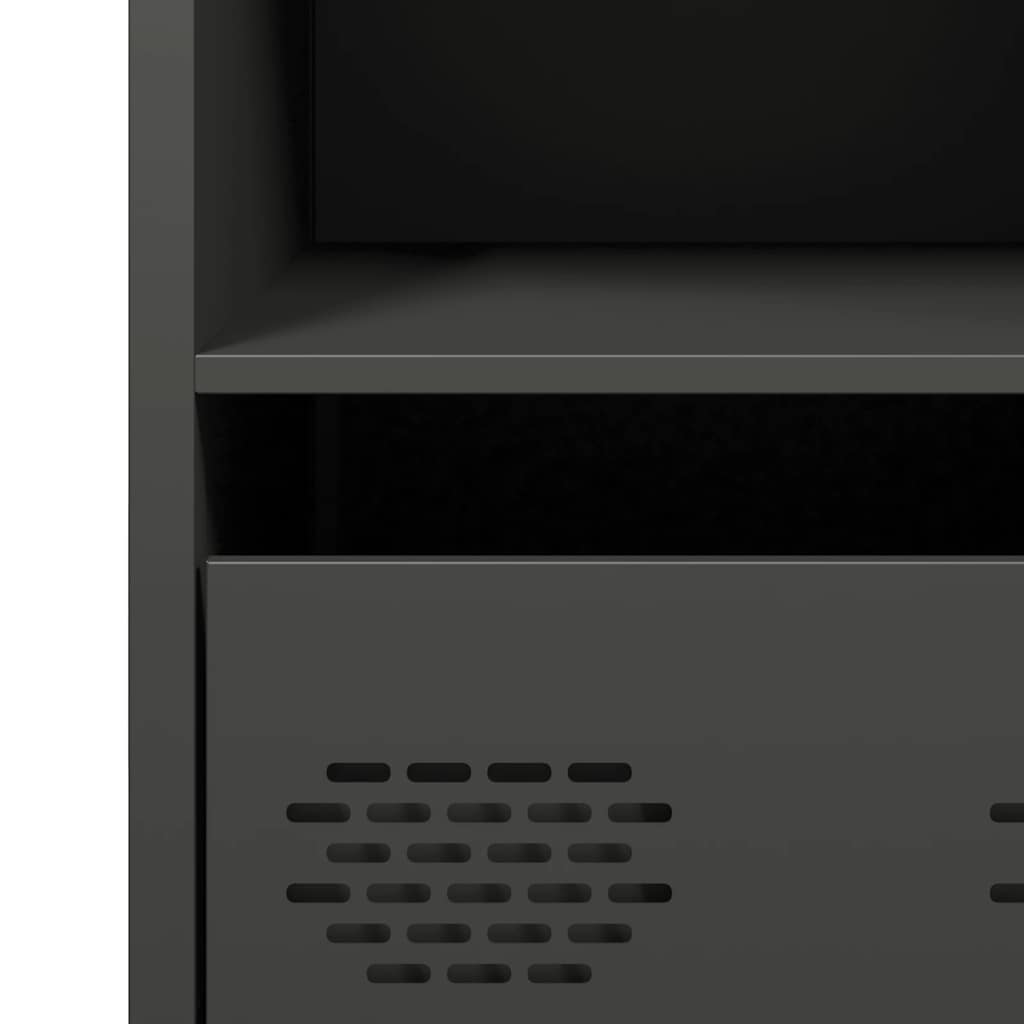 vidaXL Sideboard Black 68x39x73,5 cm Cold-rolled Steel