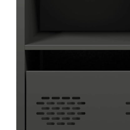 vidaXL Sideboard Black 68x39x73,5 cm Cold-rolled Steel