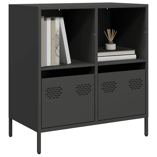 vidaXL Sideboard Black 68x39x73,5 cm Cold-rolled Steel