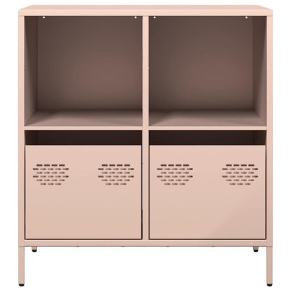 vidaXL Sideboard Pink 68x39x73,5 cm Cold-rolled Steel