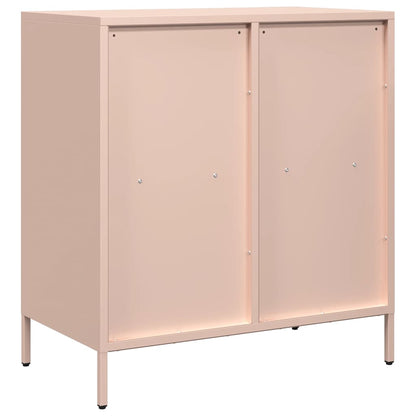 vidaXL Sideboard Pink 68x39x73,5 cm Cold-rolled Steel