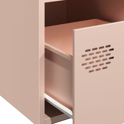 vidaXL Sideboard Pink 68x39x73.5 cm Cold-rolled Steel