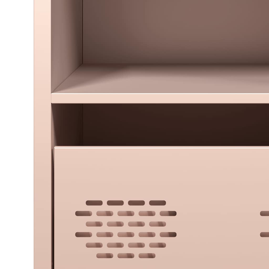 vidaXL Sideboard Pink 68x39x73,5 cm Cold-rolled Steel