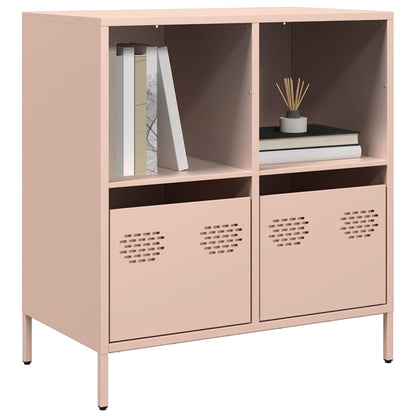 vidaXL Sideboard Pink 68x39x73,5 cm Cold-rolled Steel