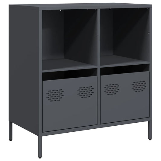 vidaXL Sideboard Anthracite 68x39x73,5 cm Cold-rolled Steel