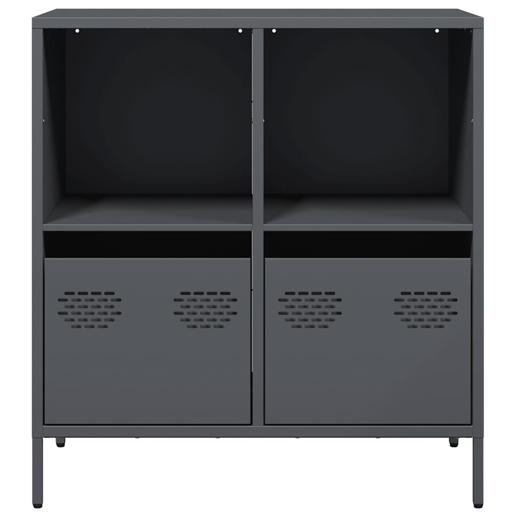 vidaXL Sideboard Anthracite 68x39x73.5 cm Cold-rolled Steel