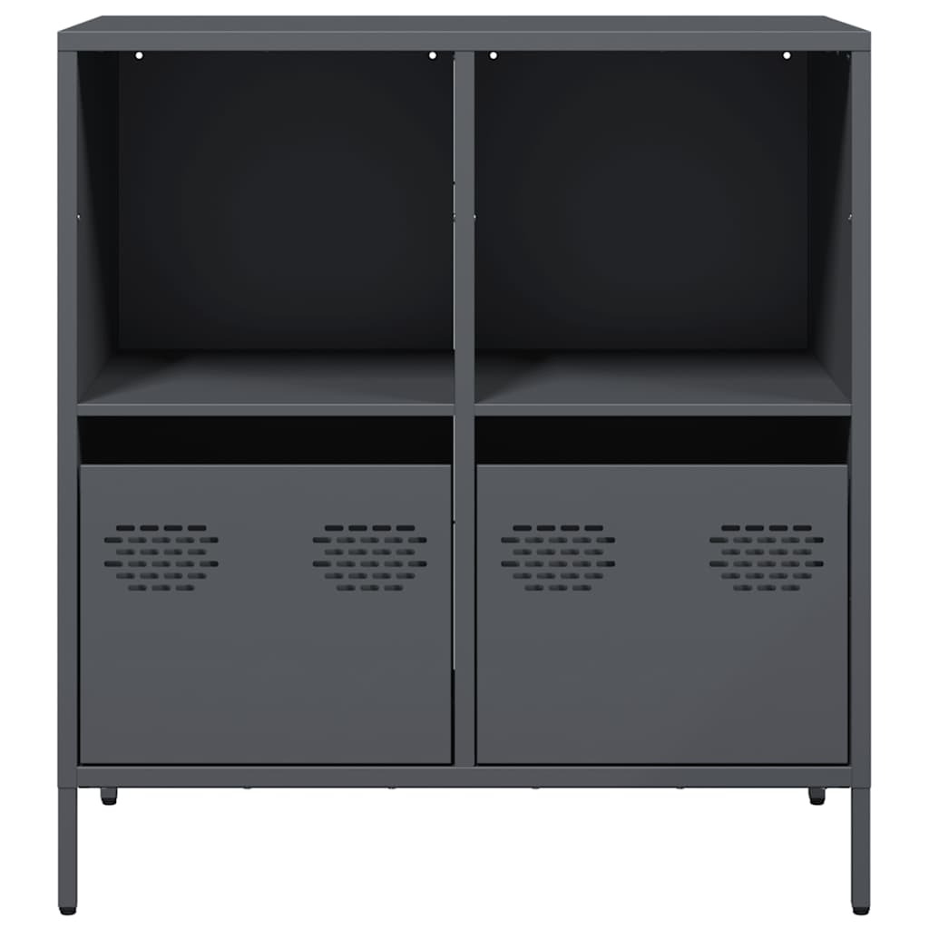 vidaXL Sideboard Anthracite 68x39x73,5 cm Cold-rolled Steel