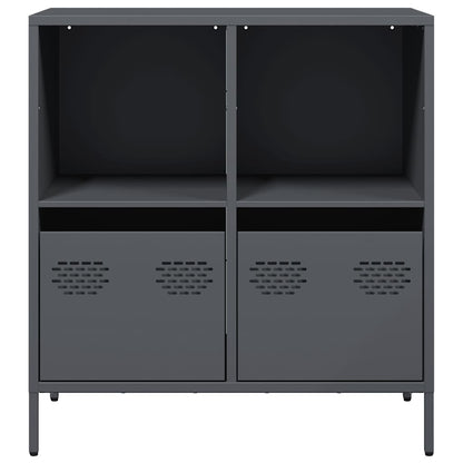 vidaXL Sideboard Anthracite 68x39x73,5 cm Cold-rolled Steel