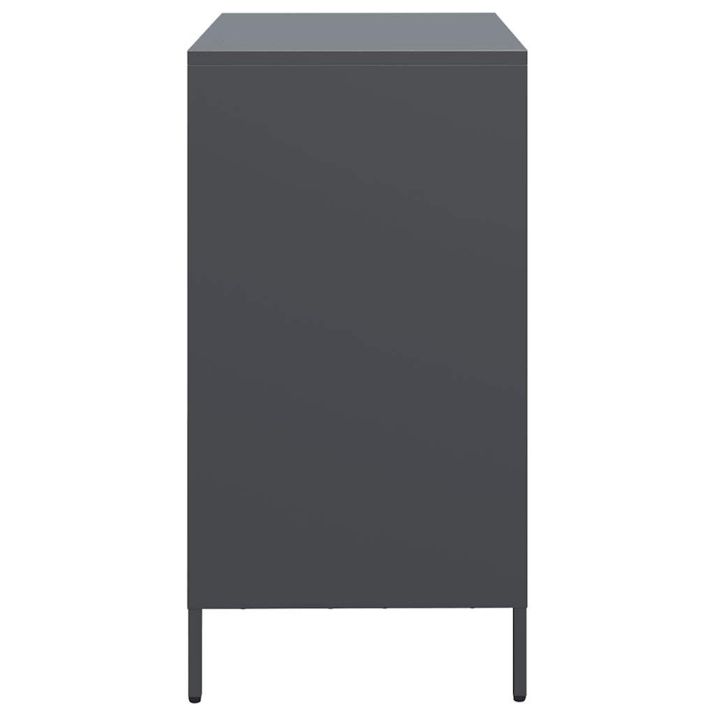 vidaXL Sideboard Anthracite 68x39x73.5 cm Cold-rolled Steel