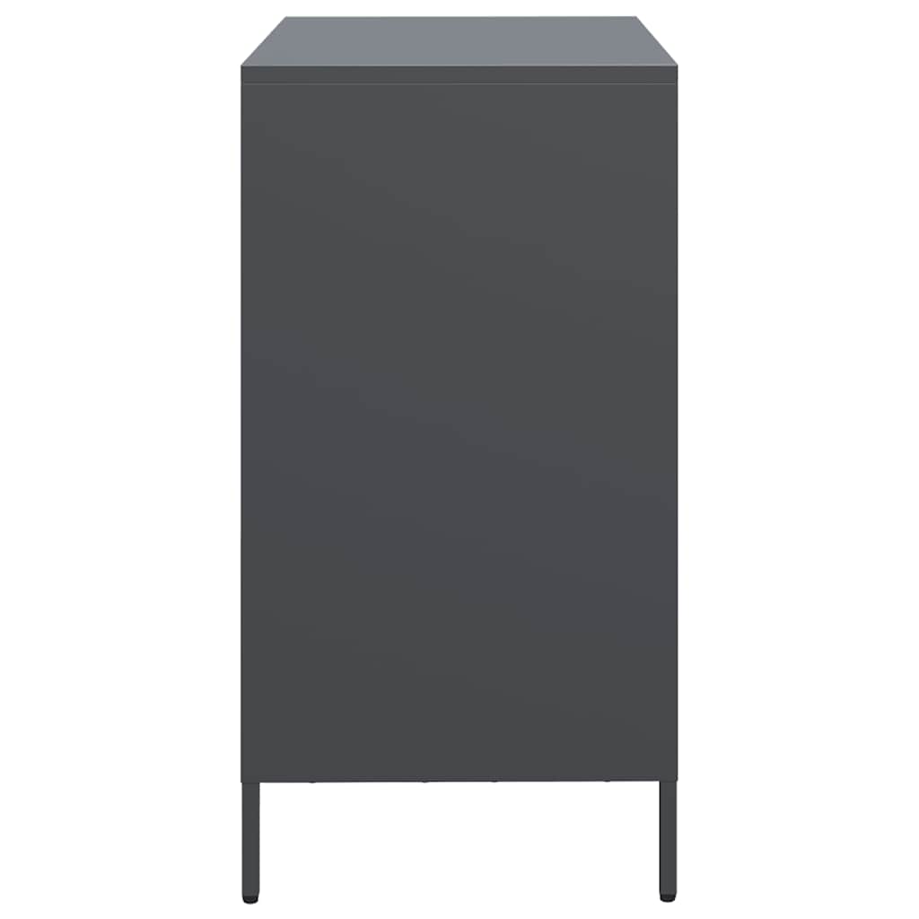 vidaXL Sideboard Anthracite 68x39x73,5 cm Cold-rolled Steel