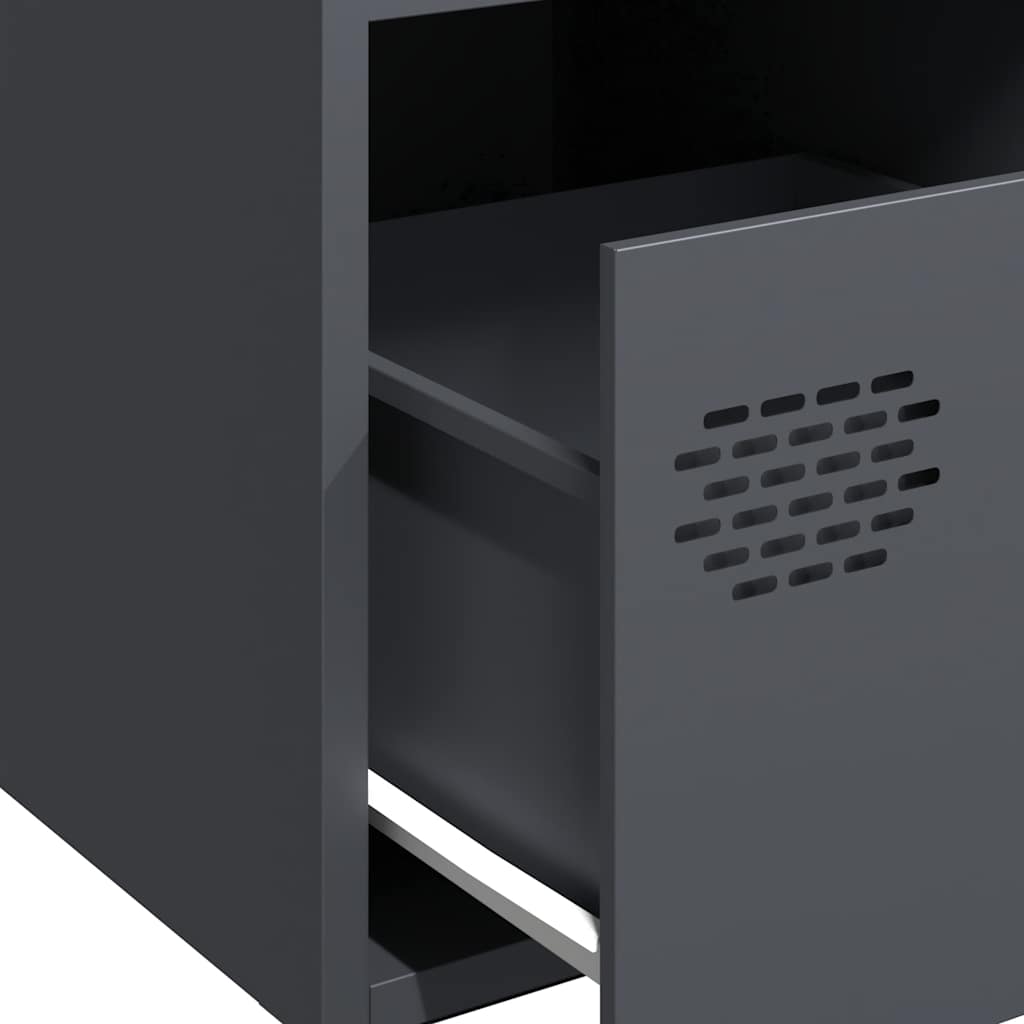 vidaXL Sideboard Anthracite 68x39x73,5 cm Cold-rolled Steel