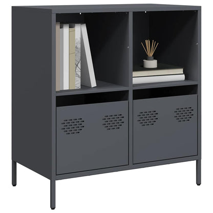 vidaXL Sideboard Anthracite 68x39x73,5 cm Cold-rolled Steel