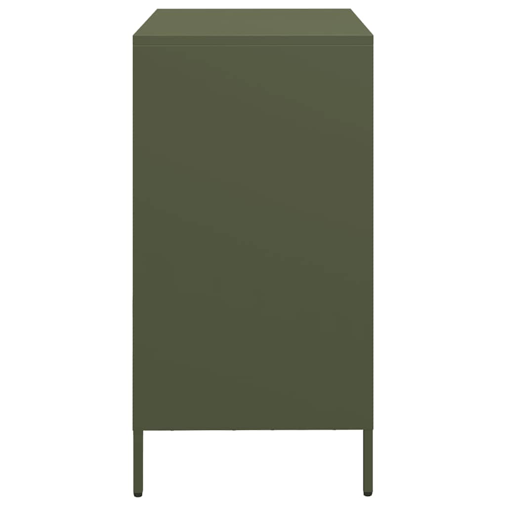 vidaXL Sideboard Olive Green 68x39x73,5 cm Cold-rolled Steel