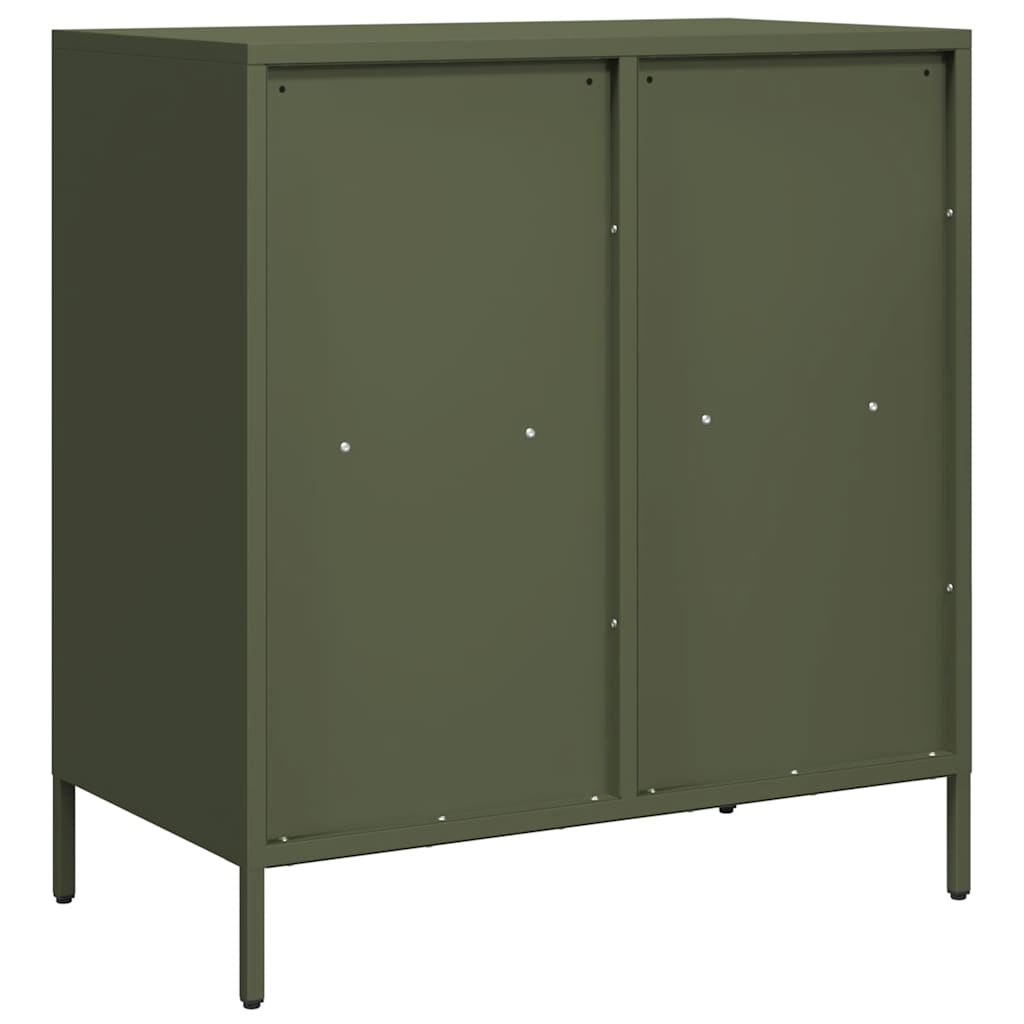 vidaXL Sideboard Olive Green 68x39x73,5 cm Cold-rolled Steel