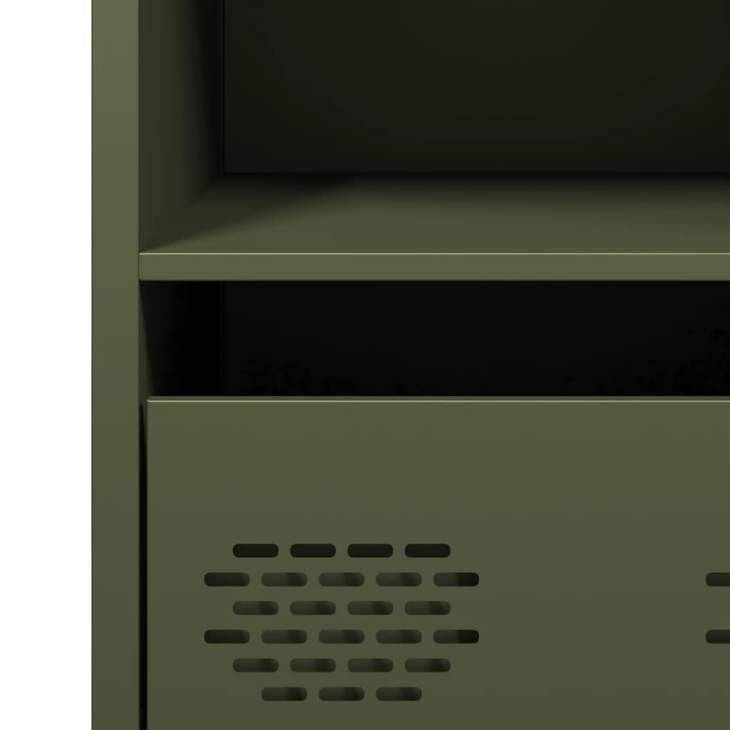 vidaXL Sideboard Olive Green 68x39x73,5 cm Cold-rolled Steel