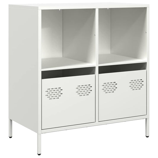 vidaXL Sideboard White 68x39x73,5 cm Cold-rolled Steel