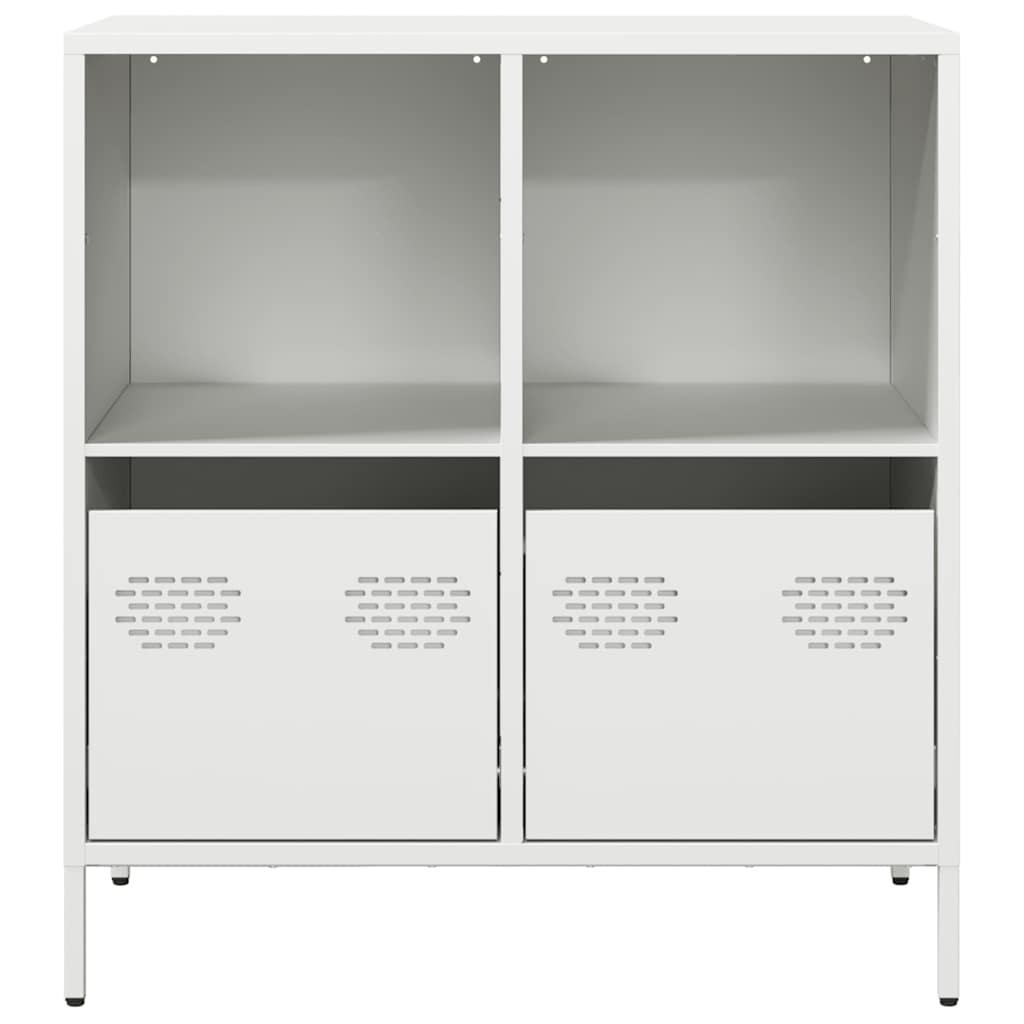 vidaXL Sideboard White 68x39x73,5 cm Cold-rolled Steel