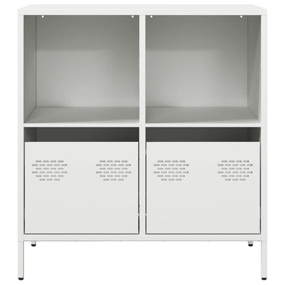 vidaXL Sideboard White 68x39x73,5 cm Cold-rolled Steel