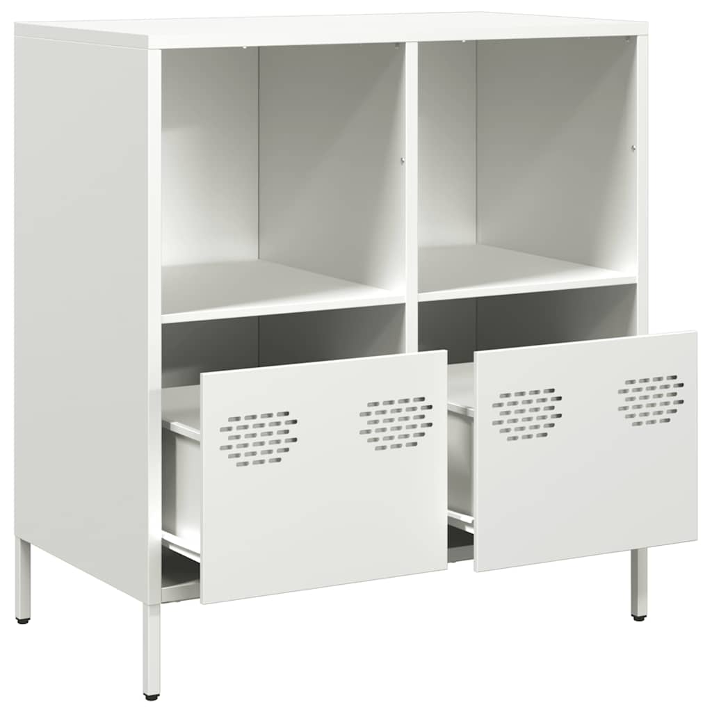 vidaXL Sideboard White 68x39x73,5 cm Cold-rolled Steel