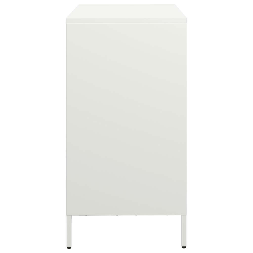 vidaXL Sideboard White 68x39x73.5 cm Cold-rolled Steel