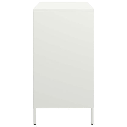 vidaXL Sideboard White 68x39x73.5 cm Cold-rolled Steel