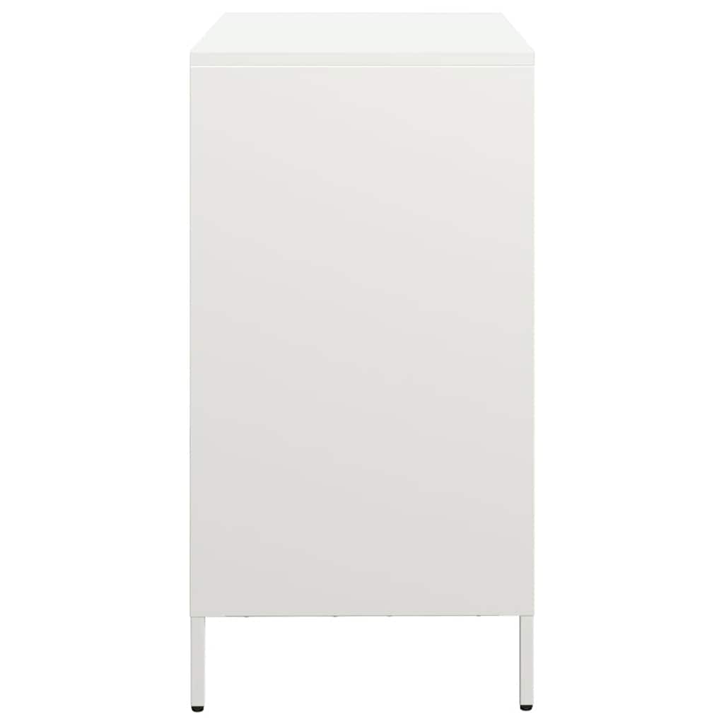 vidaXL Sideboard White 68x39x73,5 cm Cold-rolled Steel