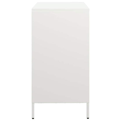vidaXL Sideboard White 68x39x73,5 cm Cold-rolled Steel