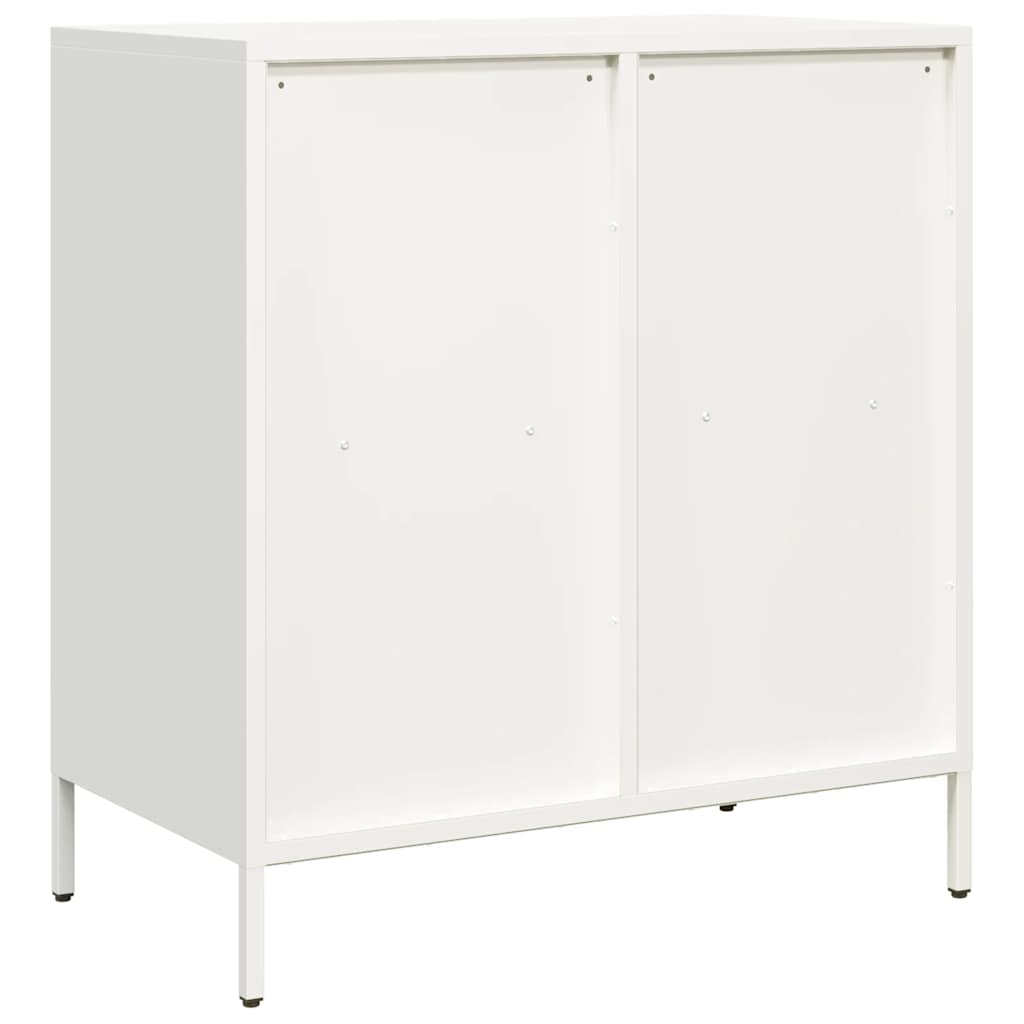vidaXL Sideboard White 68x39x73,5 cm Cold-rolled Steel