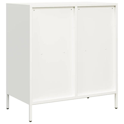 vidaXL Sideboard White 68x39x73,5 cm Cold-rolled Steel