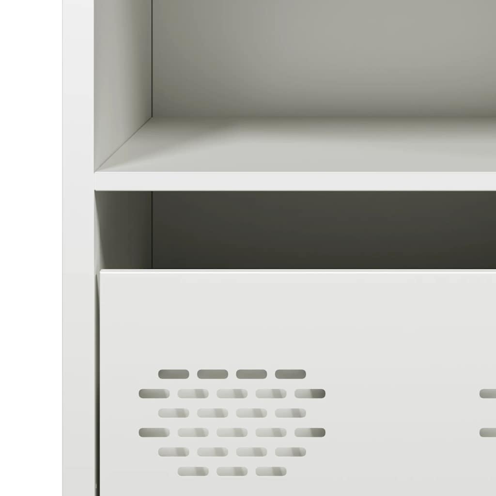 vidaXL Sideboard White 68x39x73,5 cm Cold-rolled Steel