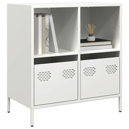 vidaXL Sideboard White 68x39x73,5 cm Cold-rolled Steel