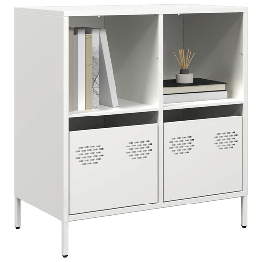 vidaXL Sideboard White 68x39x73,5 cm Cold-rolled Steel