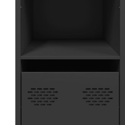 vidaXL Sideboard Black 101,5x39x73,5 cm Cold-rolled Steel
