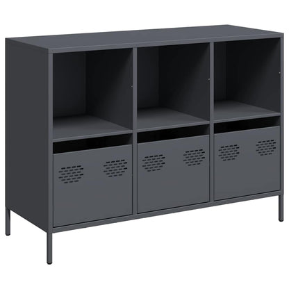vidaXL Sideboard Anthracite 101,5x39x73,5 cm Cold-rolled Steel