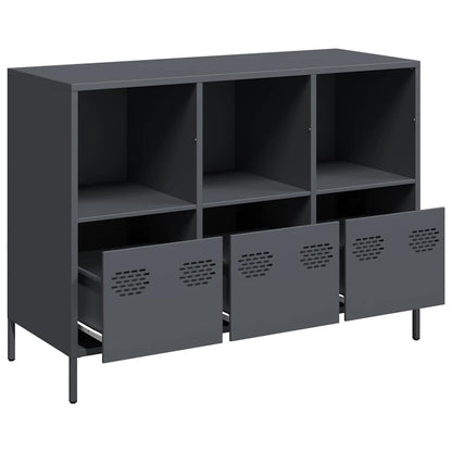 vidaXL Sideboard Anthracite 101,5x39x73,5 cm Cold-rolled Steel