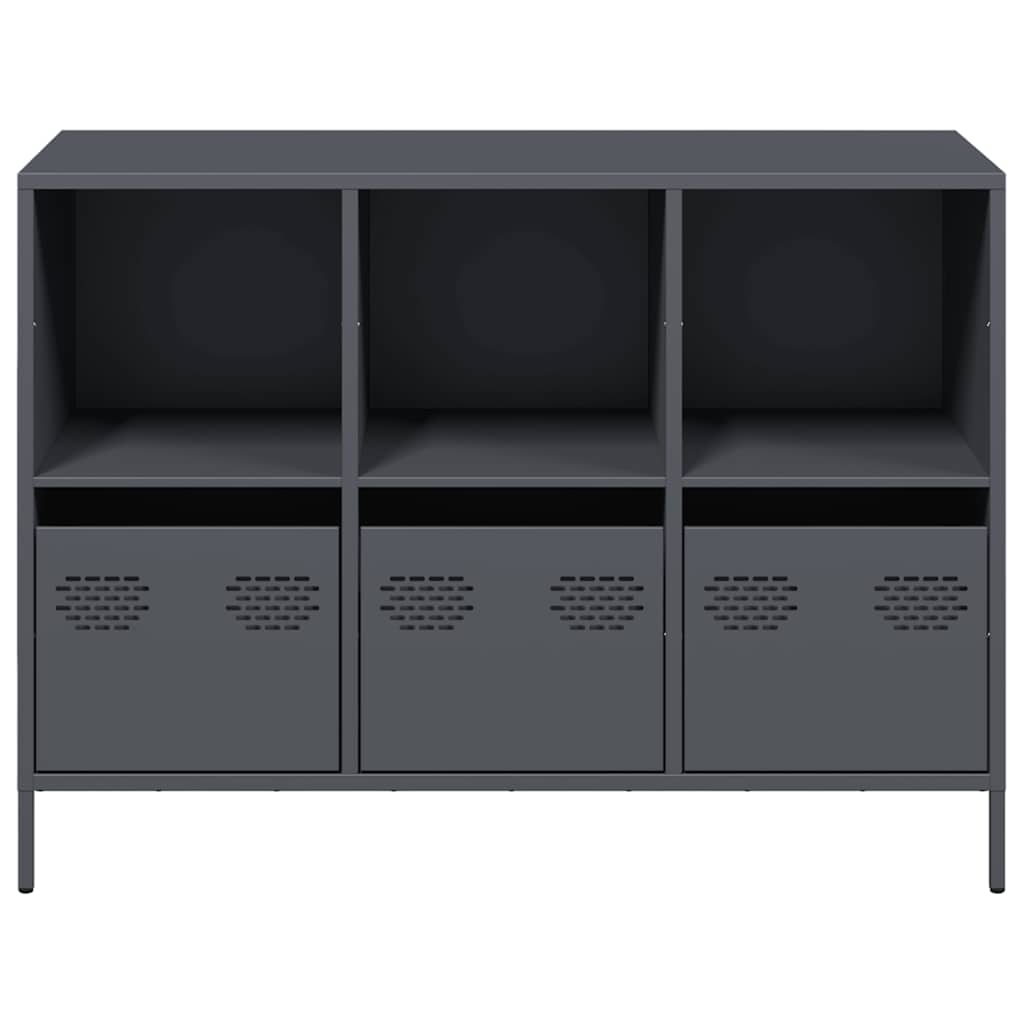 vidaXL Sideboard Anthracite 101,5x39x73,5 cm Cold-rolled Steel