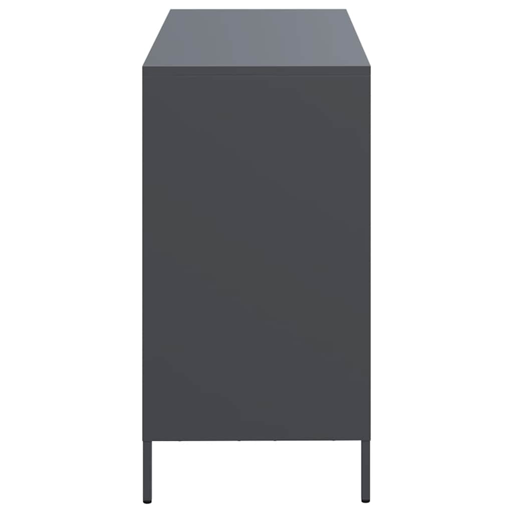 vidaXL Sideboard Anthracite 101,5x39x73,5 cm Cold-rolled Steel