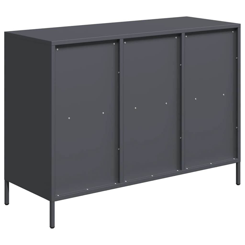 vidaXL Sideboard Anthracite 101,5x39x73,5 cm Cold-rolled Steel