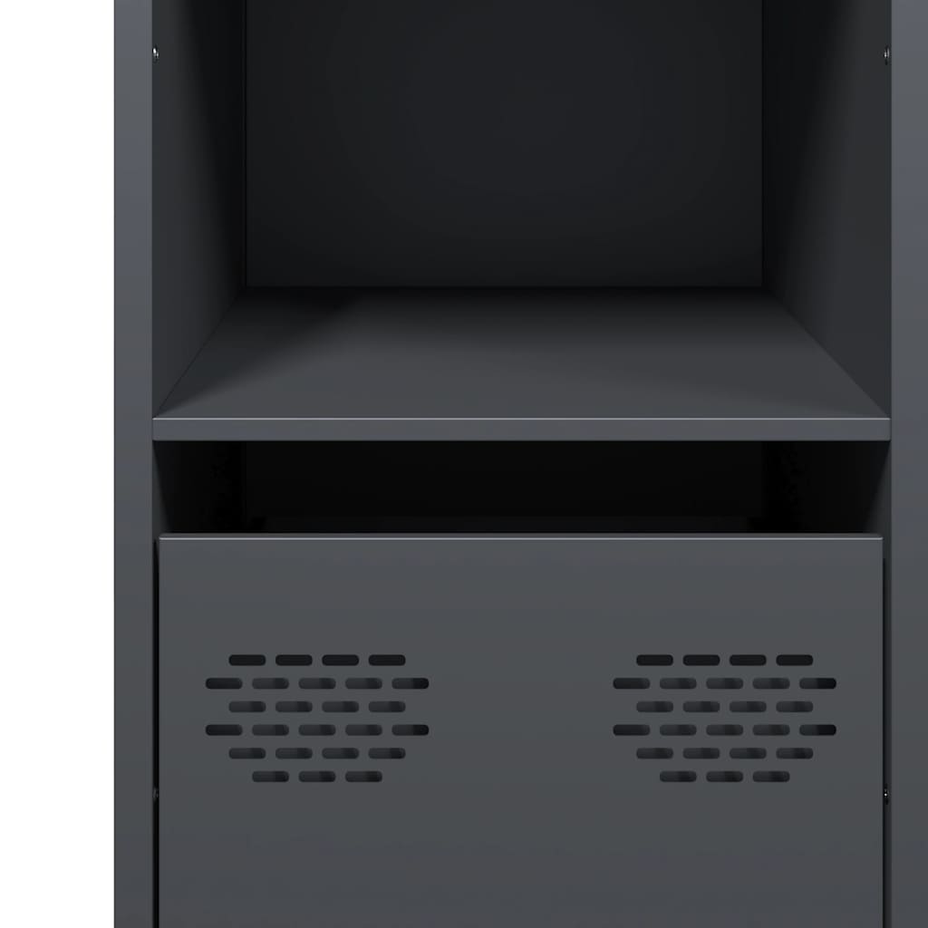 vidaXL Sideboard Anthracite 101,5x39x73,5 cm Cold-rolled Steel